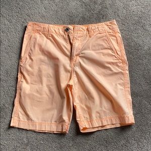 American Eagle Classic Length Orange Creme Shorts
